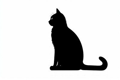 Cat silhouette clip art animal mammal pet.