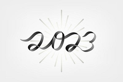 2023 png black cursive lettering | Free PNG Sticker - rawpixel