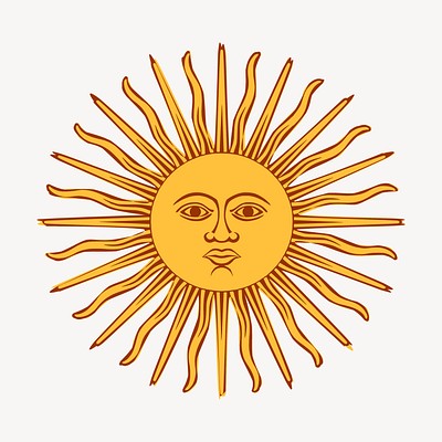 Celestial sun sticker, astrology illustration | Free Vector - rawpixel