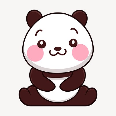 Cute Panda Png Sticker, Animal 