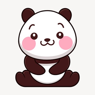 Cute panda png sticker, animal | Free PNG - rawpixel