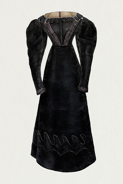 Woman&#39;s Dress (1935&ndash;1942) by Bessie Forman. Original from The National Gallery of Art. Digitally enhanced by rawpixel.