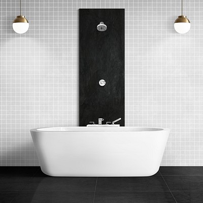 Luxury bathroom wall mockup psd | Premium PSD Mockup - rawpixel