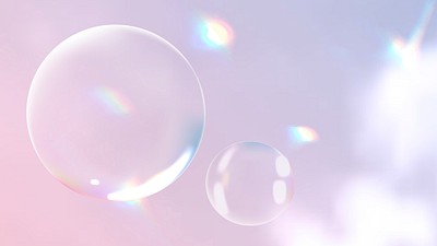 pink bubbles vector