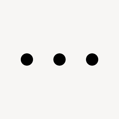 3 Dots loading web icon psd in flat style