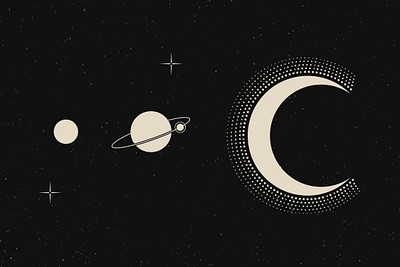 Premium Vector  Pixel art moon and stars. vector illustration