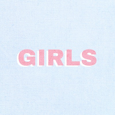 Girls shadow font word typography | Free Photo - rawpixel