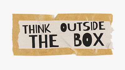 Think outside the box, quote | Free Photo - rawpixel