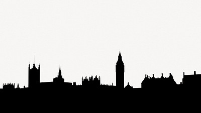 london skyline black and white wallpaper