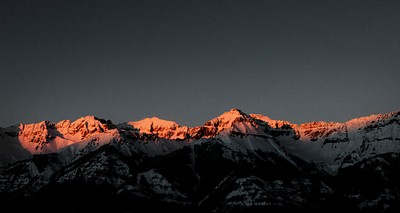 Mountain-sunset view Telluride, once mining | Free Photo - rawpixel