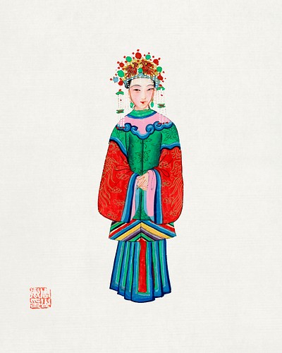 Princess imperial costume illustration. Digitally | Free Photo ...