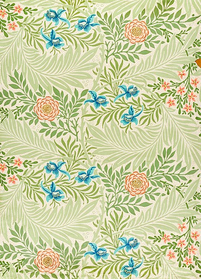 William Morris's Larkspur (1874) famous | Free Photo Illustration ...