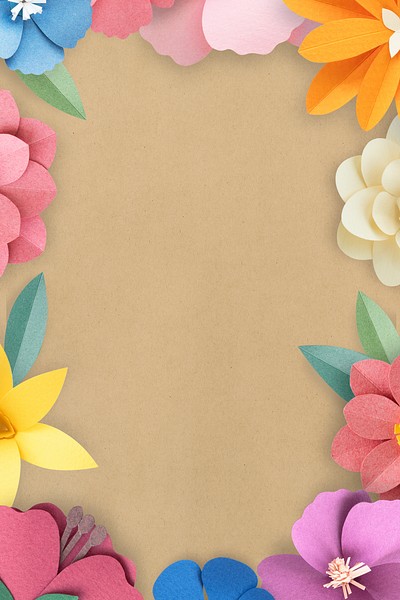 Colorful and tropical floral frame | Premium PSD - rawpixel