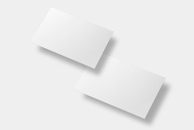 Blank business cards on transparent background Vector Image