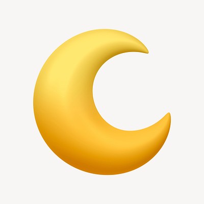 Crescent moon png icon sticker