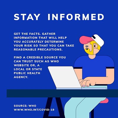 Stay informed and get the facts | Free Vector - rawpixel