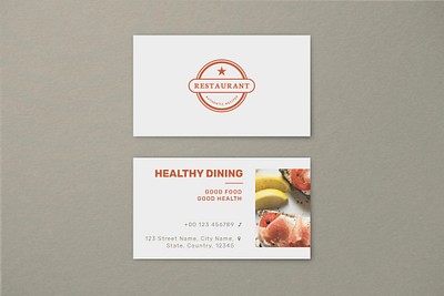 restaurant business cards templates free