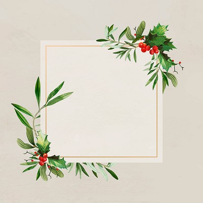 Blank festive square Christmas social | Premium Vector - rawpixel