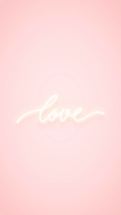 Love neon word on pink | Premium Vector - rawpixel