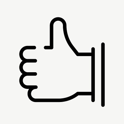 thumbs up icon vector