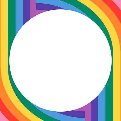 Rainbow frame vector LGBTQ pride | Free Vector - rawpixel