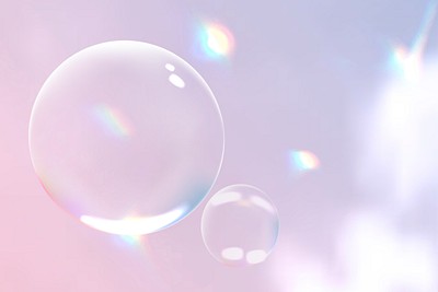 Clear bubbles aesthetic pink background | Premium Photo - rawpixel