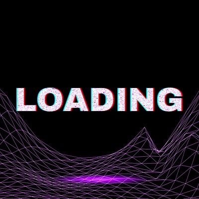 Neon grid line loading word | Free Photo - rawpixel