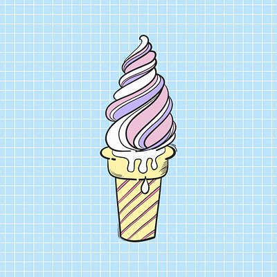 tumblr ice cream cone drawing