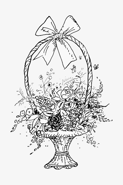 How to Draw a Flower Basket with pencil Sketch  Flower Basket Drawing   pencil sketching  YouTube