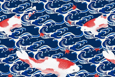 Premium Vector  Koi fish illustration japanese carp and colorful