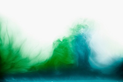 Green blue gradient smoke psd fog background