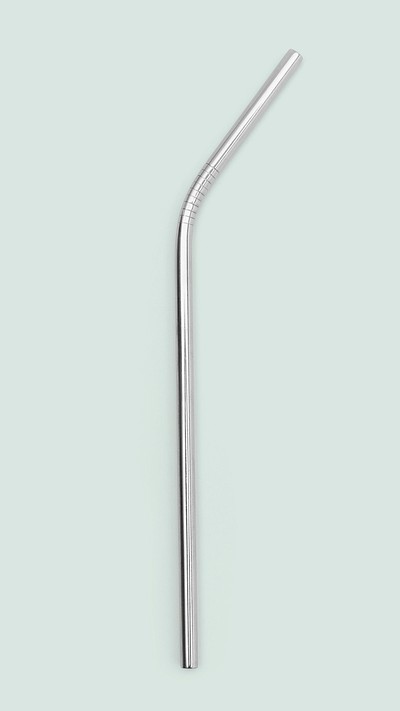 Reusable stainless steel straws design element, free image by rawpixel.com  / Teddy Rawpixel