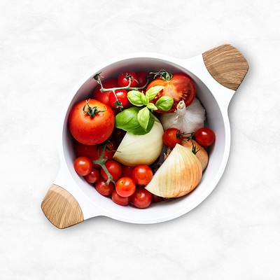 Organic vegetables in a bowl