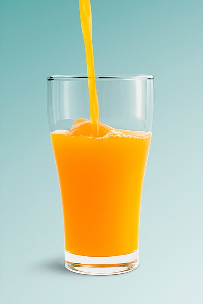 A glass of fresh organic orange juice design element, free image by  rawpixel.com / Teddy Rawpixel