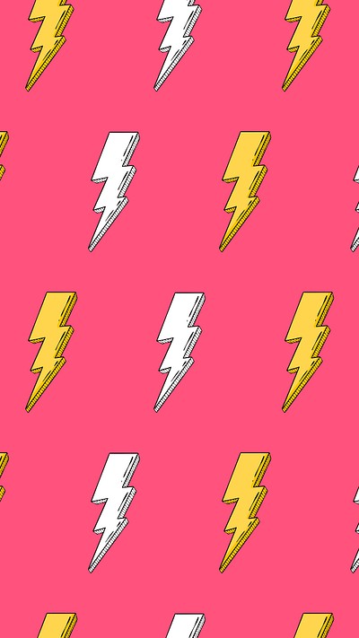 Pink flash patterned mobile wallpaper | Free Photo - rawpixel