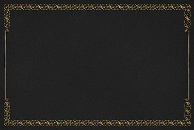 Gold filigree frame vintage border