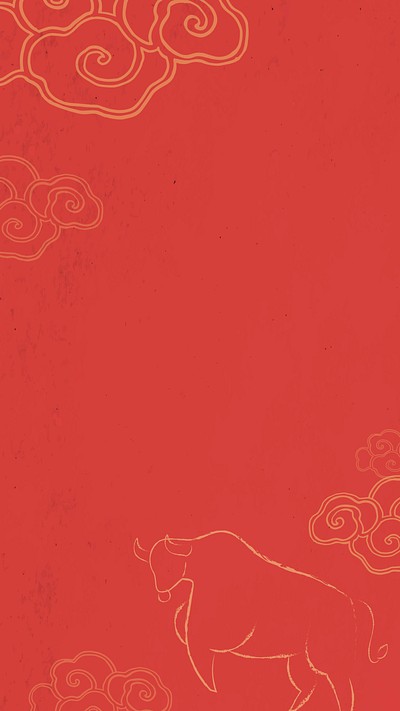 Chinese New Year border psd red background