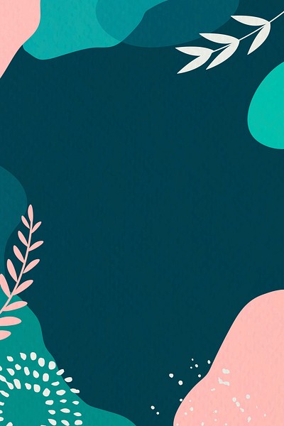 Green and pink abstract botanical | Premium Vector - rawpixel