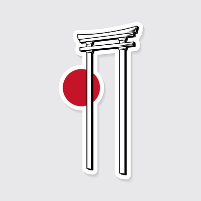 Traditional Japanese sticker design elements set, free image by  rawpixel.com / Tvzsu