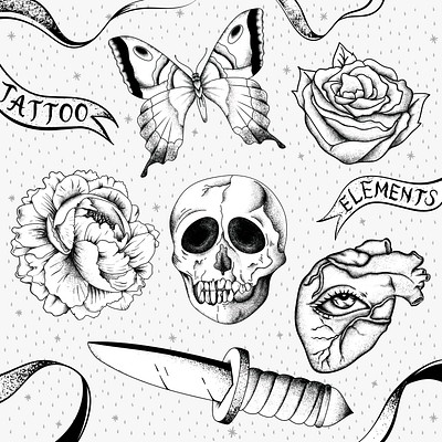 Tattoo flash Vectors  Illustrations for Free Download  Freepik