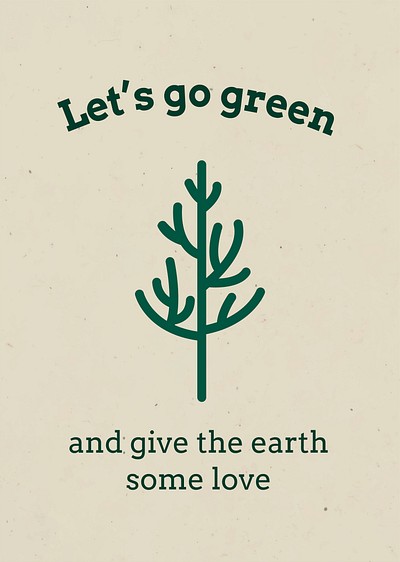 go green poster design