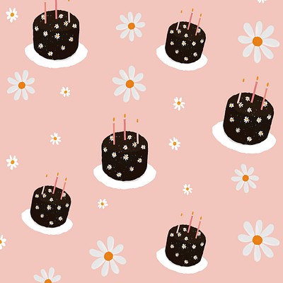 Colorful Vector Seamless Pattern Birthday Cake And Components by harryaishi  tete on Dribbble