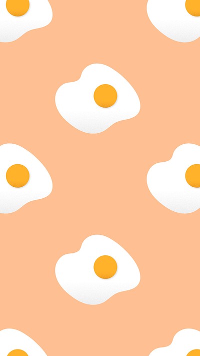 Egg iPhone wallpaper, cute food | Free PSD - rawpixel