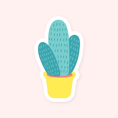 Premium Vector, Cactus kawaii