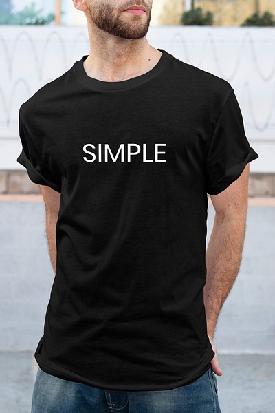 Simple black hotsell t shirt