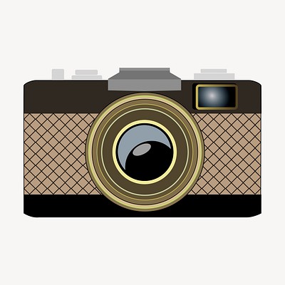 Analog camera clipart illustration psd. Free public domain CC0 image.