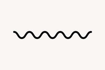 Wavy line doodle element vector | Premium Vector - rawpixel