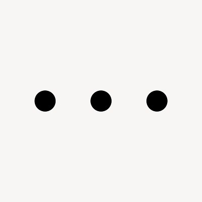 3 Dots loading web icon vector in flat style