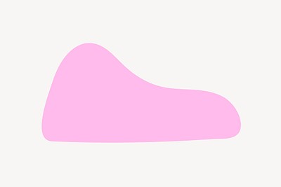 Pink abstract blob shape vector