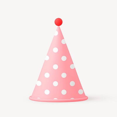 pink party hat clipart